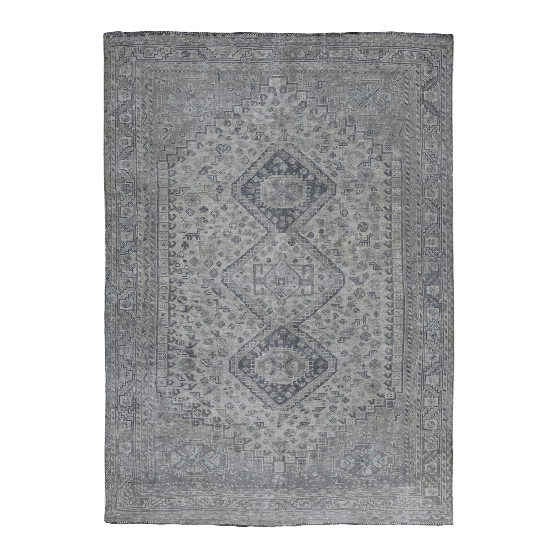 Transitional Wool Hand-Knotted Area Rug 6'10